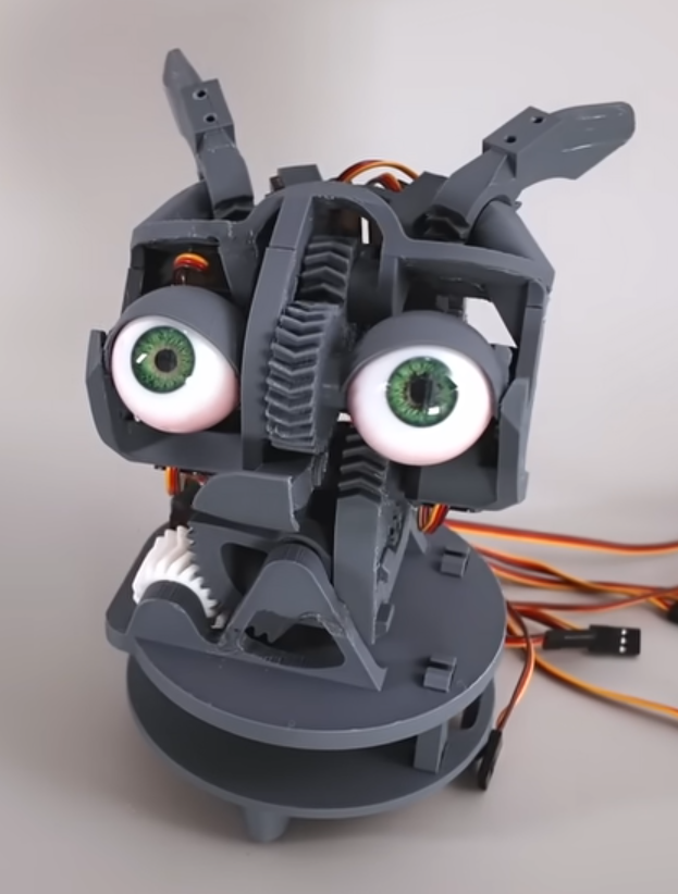 The design using the gears, as screenshot from the video